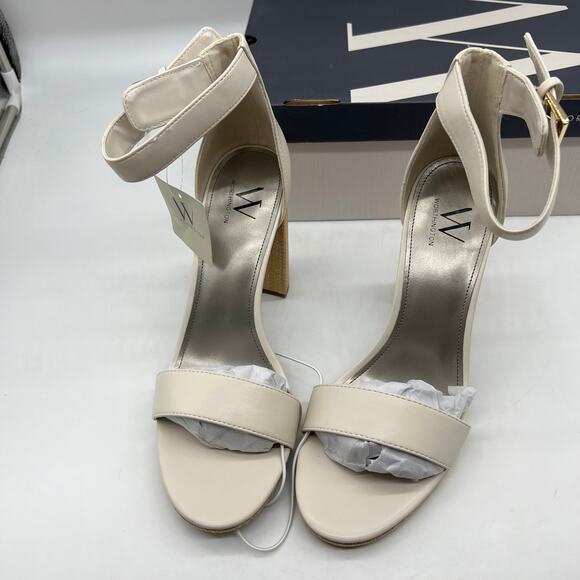 Worthington Womens Lynch Heeled Sandals Ivory Size 10M - Picture 5 of 10